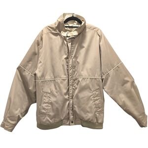 40s/50s Vintage FOX KNAPP INTERNATIONAL WPL 3603 Bomber Jacket Beige‎ Large